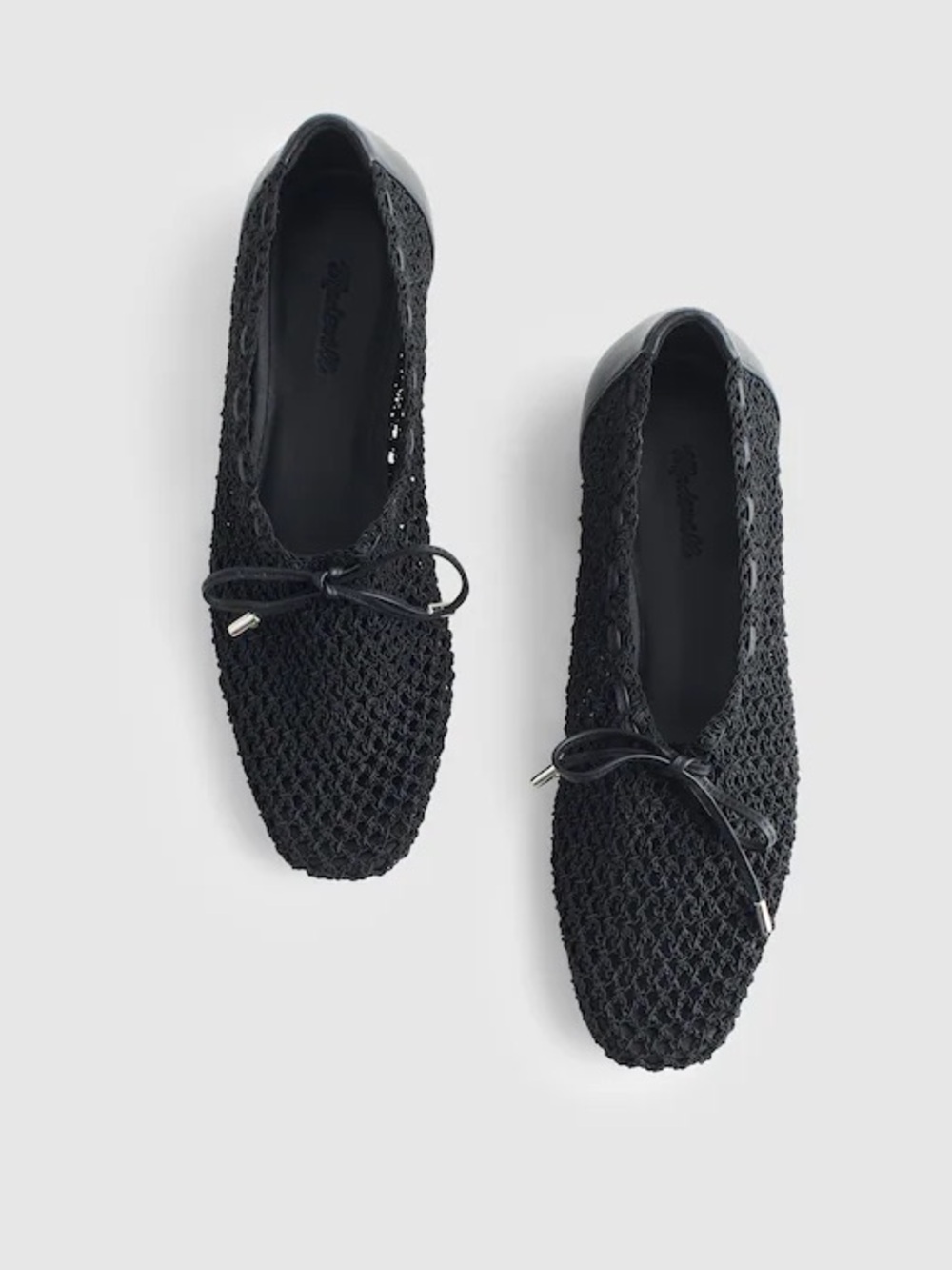 Madewell The Mylie Ballet Flat in True Black Size 9 NWOB - Picture 2 of 10